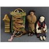 Image 1 : THREE TOY CRADLES, ONE SKOOKUM DOLL