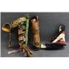 Image 2 : THREE TOY CRADLES, ONE SKOOKUM DOLL