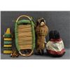 Image 3 : THREE TOY CRADLES, ONE SKOOKUM DOLL