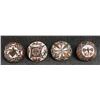 Image 1 : FOUR ACOMA POTTERY SEED JARS
