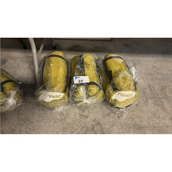 3 CHUGIAK DENALI (LONG) SLEEPING BAGS 78 IN