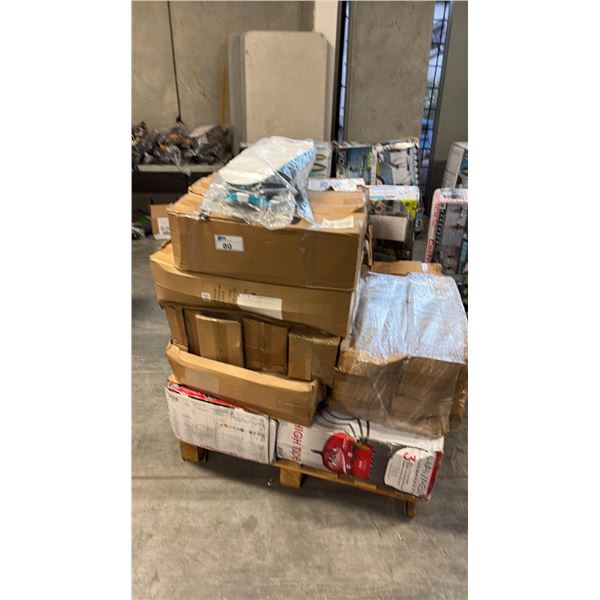 PALLET OF AQUATIC VESSELS AND ACCESSORIES INCL HAVASU WATERSPORTS , SNOWSHOES AND MORE