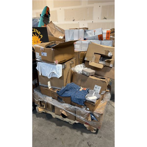 PALLET OF MIXED APPAREL, BAGS AND MORE
