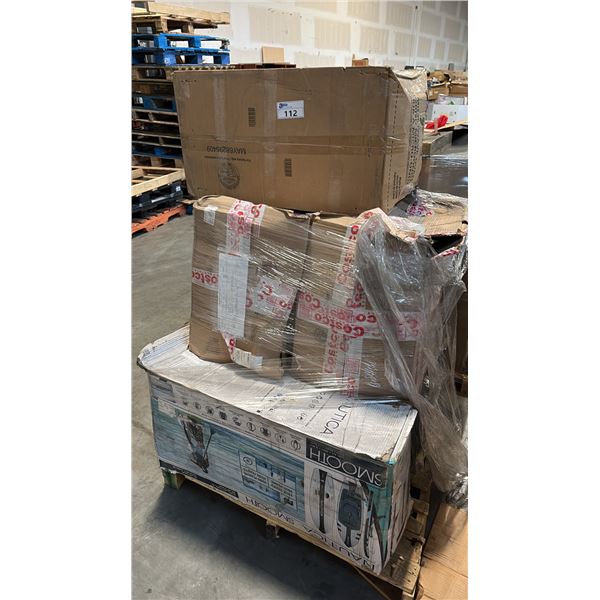 PALLET OF AQUATIC VESSELS AND ACCESSORIES INCL BODY GLOVE SUP BOARDS