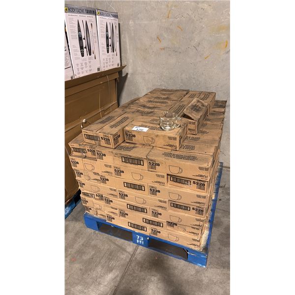 PALLET OF LIBBEY 17-OUNCE CLEAR GLASS GOURMET MUG APPROX 96 PACKS