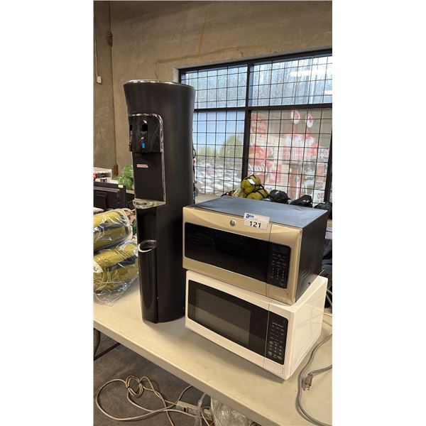MABE JES1036NLC01 COUNTERTOP MICROWAVE OVEN, HAMILTON BEACH MICROWAVE AND WATER DISPENSER
