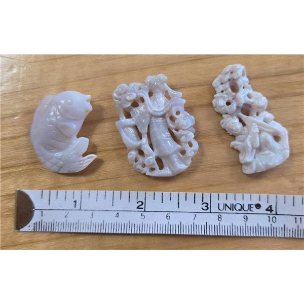 Antique Asian Carved Opal Pieces