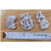 Image 1 : Antique Asian Carved Opal Pieces
