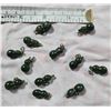 Image 2 : 12 Jade Carved Gourd Pendants