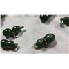 Image 3 : 12 Jade Carved Gourd Pendants