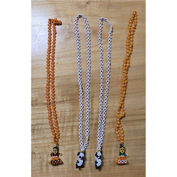 Antique Indigenous Beaded Doll Necklaces