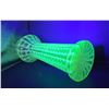 Image 2 : Antique Uranium Glass Vase, 9 Inches Tall