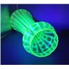 Image 3 : Antique Uranium Glass Vase, 9 Inches Tall