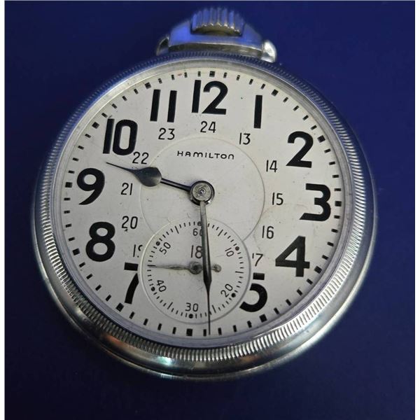 Hamilton Pocket Watch for Parts, No Crystal