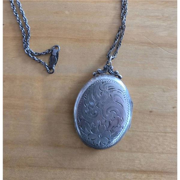 Sterling Silver Locket with Chain