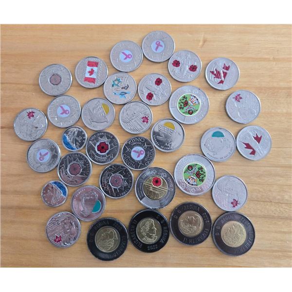 Canadian Colourized Coins Collection