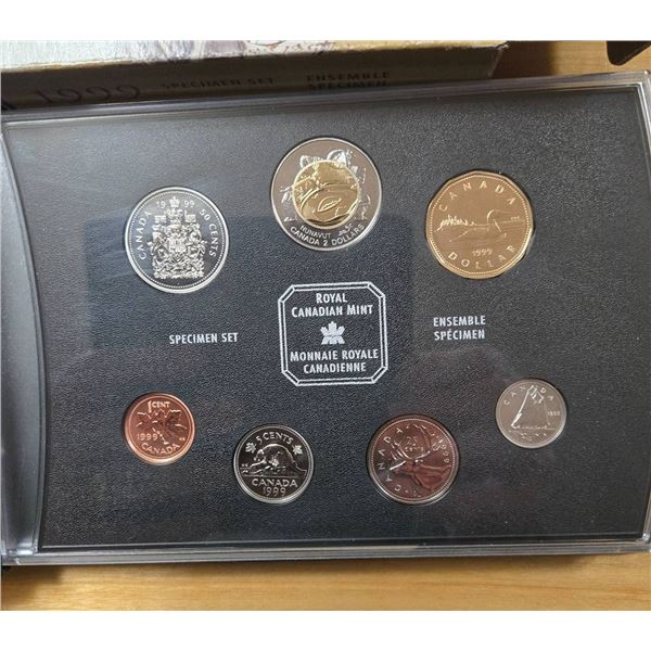 1999 Canadian Proof Coin Set With Commemorative Dollar