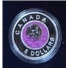 Image 1 : 2012 $5 Sterling Silver Coin with Pink Amethyst