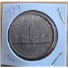 Image 1 : 1939 Canadian Silver Dollar with Parliament Design