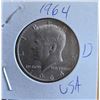 Image 1 : 1964 Kennedy Half Dollar Silver Coin