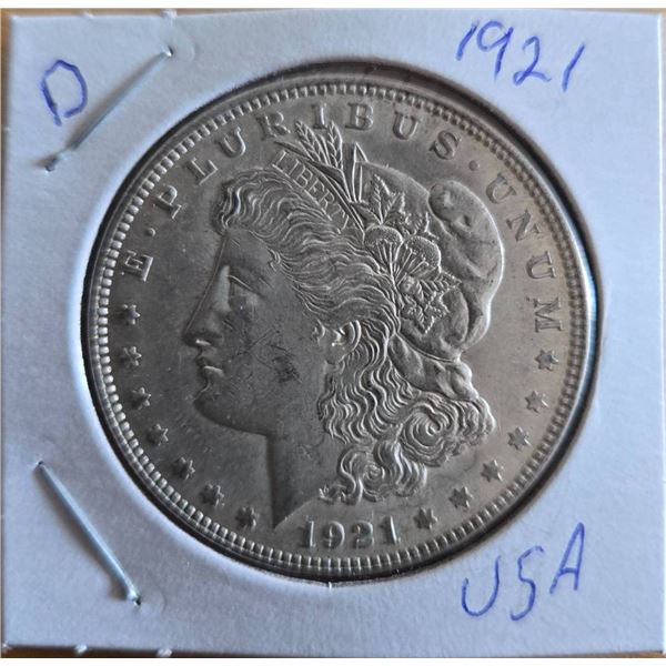 1921 Morgan Silver Dollar Coin