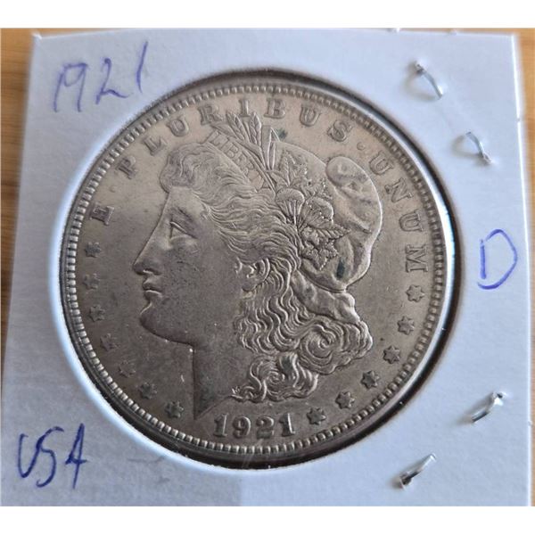 1921 Morgan Silver Dollar Denver Mint