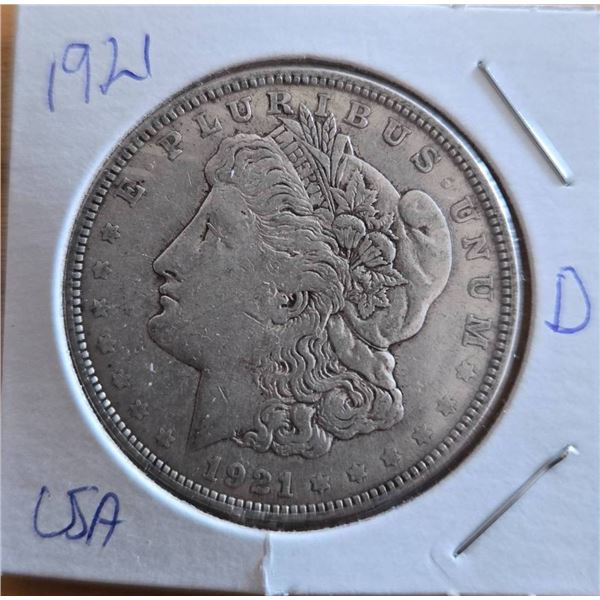 1921 Morgan Silver Dollar, Denver Mint