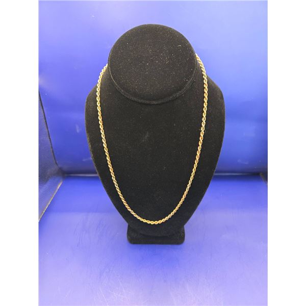 14K Tri-Gold 21-Inch Necklace