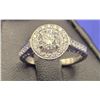 Image 1 : Ladies 14k White Gold Diamond Ring with Halo