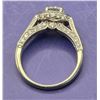 Image 4 : Ladies 14k White Gold Diamond Ring with Halo