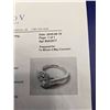 Image 8 : Ladies 14k White Gold Diamond Ring with Halo