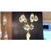 Image 1 : ROCK CRYSTAL LED CHANDELIER ANTIQUE BRASS FITTINGS RETAIL $1760