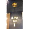 Image 3 : ROCK CRYSTAL LED CHANDELIER ANTIQUE BRASS FITTINGS RETAIL $1760