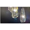 Image 2 : LUMA 5 LED PENDANT CHANDELIER STERLING. RETAIL $5089. APPROX 16"D X 90"H WITH ADJUSTABLE PENDANTS.