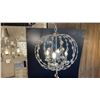 Image 1 : ESIA 4 LIGHT CHANDELIER. CRYSTAL AND CHROME. APPROX 20" D