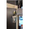 Image 2 : ONE LIGHT PENDANT CHROME APPROX 12" D X 22"H ADJUSTABLE HEIGHT. NOTE THIS WAS DIFFICULT TO