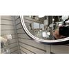 Image 2 : LED LIT 21" ROUND MIRROR WITH BLACK FRAME