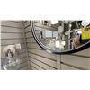 Image 3 : LED LIT 21" ROUND MIRROR WITH BLACK FRAME