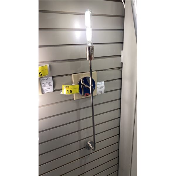 4 X DYLAN 1 LIGHT WALL SCONCE. 2 X OLD BRONZE, 2 X POLISHED NICKEL. RETAIL $2000