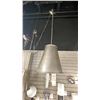 Image 1 : ARI 3 LIGHT PENDANT ETCHED NICKEL METAL SHADE