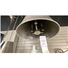 Image 2 : ARI 3 LIGHT PENDANT ETCHED NICKEL METAL SHADE