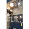 Image 3 : ODENSA 8 LIGHT CHANDELIER POLISHED NICKEL, ADJUSTABLE HEIGHT APPROX 48" X 23" X UP TO 62" HIGH