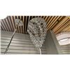 Image 1 : 9 LIGHT CRYSTAL FLUSH MOUNT. CHROME