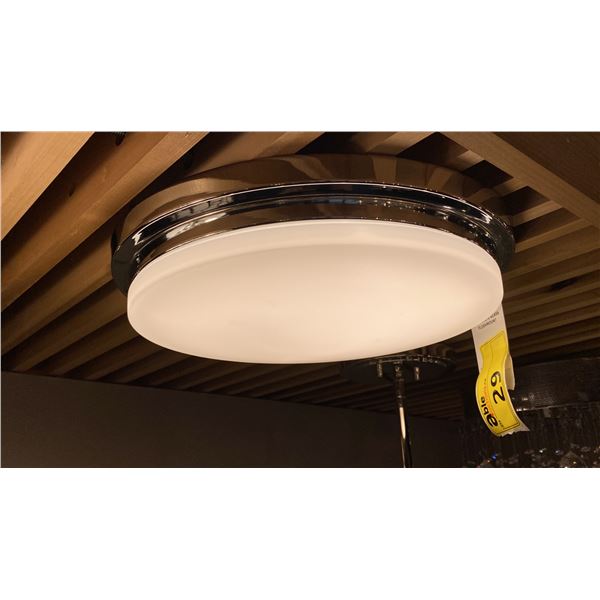 CHROME LED FLUSH MOUNT 15" 27 WATT