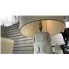 Image 3 : PAIR OF DOTTIE TABLE LAMPS. BURNISHED BRASS AND WHITE LINEN SHADES. RETAIL $1850