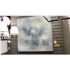 Image 1 : FOGGY 37" X 37" OIL ON CANVAS SILVER FRAME