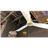 Image 2 : KUTE 52 BRUSHED SATIN WITH WHITE GLAZE REMOTE CONTROL FAN