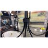 Image 3 : AMARA 6 LIGHT CHANDELIER. MATTE BLACK WITH BRASS. 31" ACROSS