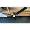 Image 1 : 54" MATTE BLACK CEILING FAN. SMART FAN