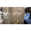 Image 1 : HOLDER 6 LIGHT CHANDELIER. AGED BRASS. APPROX 33" DIAMETER